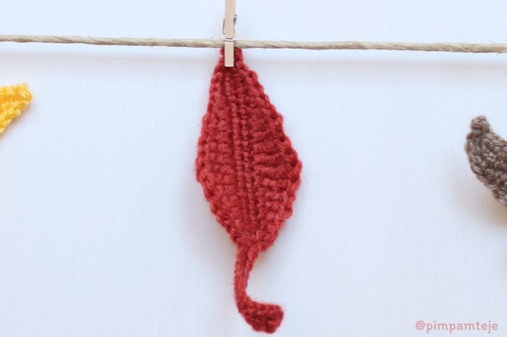 Patrón hoja de ganchillo modelo C