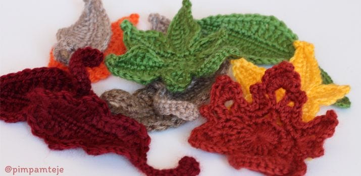 Hojas de ganchillo - crochet