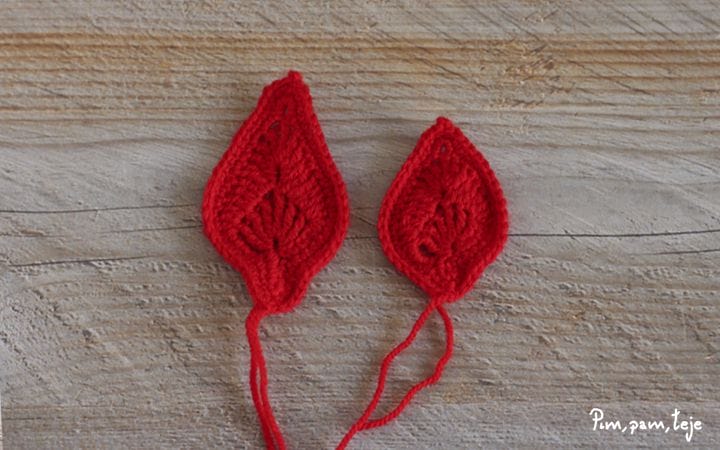 Cómo tejer una flor de pascua de ganchillo