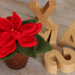Cómo tejer una flor de pascua de ganchillo: patrón gratis