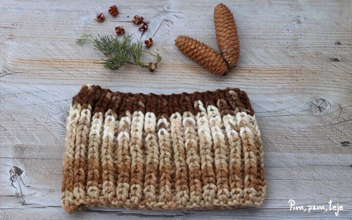 Cómo tejer un cuello de punto inglés