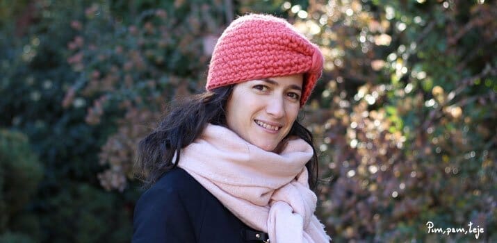 Patrón para tejer un gorro tipo hindú o turbante