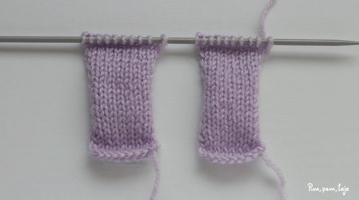 Patrón para tejer un osito a dos agujas