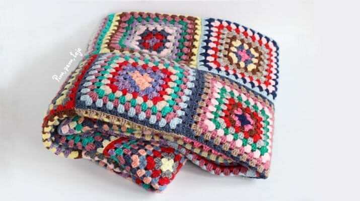 Cómo tejer una manta de granny square
