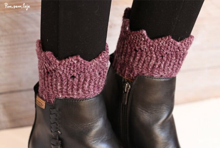 Cómo tejer calentadores para botines