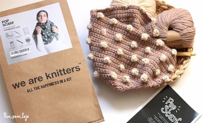Kit de tejer Pop Scarf We Are Knitters