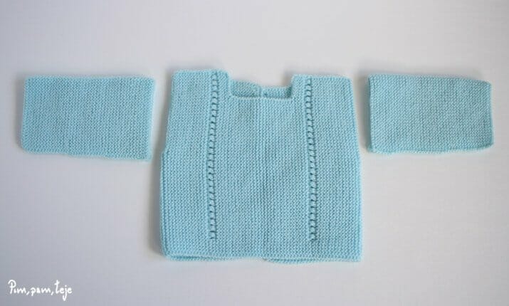 Patrón para tejer un jersey sencillo de bebé