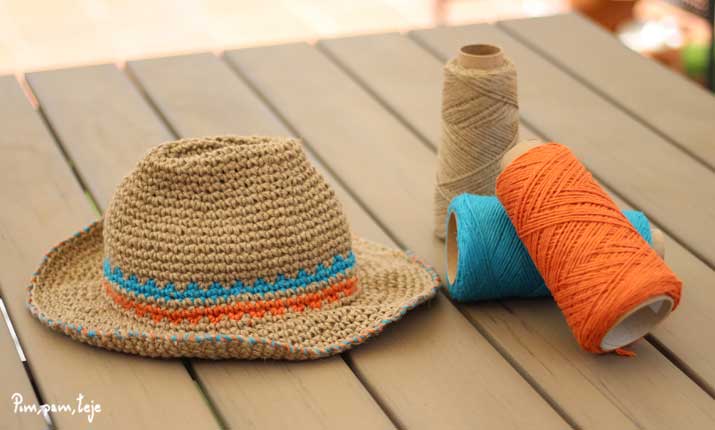 cómo tejer un sombrero de ganchillo para verano