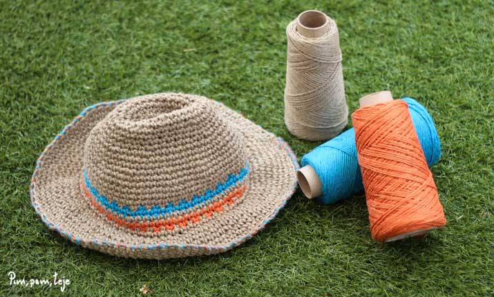 cómo tejer un sombrero de ganchillo para verano 