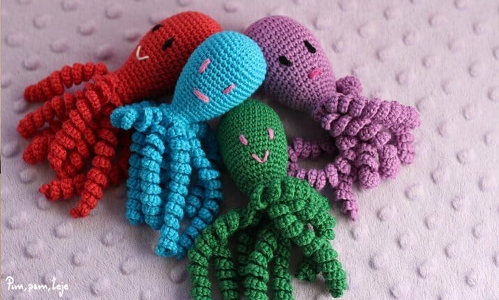 Pulpitos de ganchillo para bebés prematuros