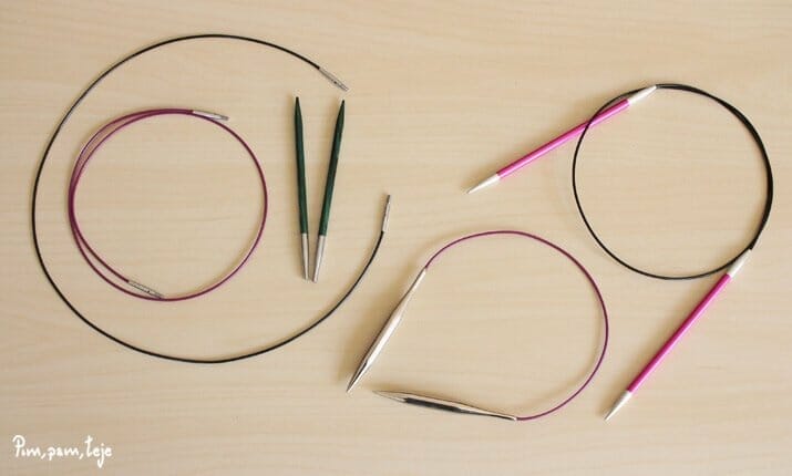 Agujas circulares o intercambiables