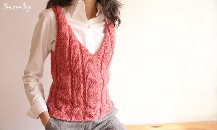 Chaleco de punto - chaleco Alice