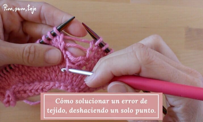 Solucionar errores al tejer y recuperar puntos