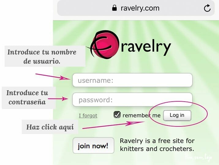 Cómo crear tu cuenta en Ravelry
