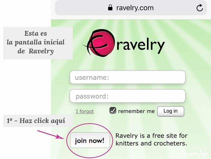 Cómo crear tu cuenta en Ravelry