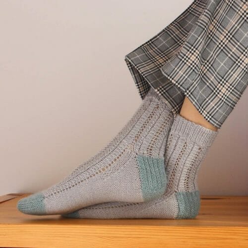 patrón para teje calcetines de punto