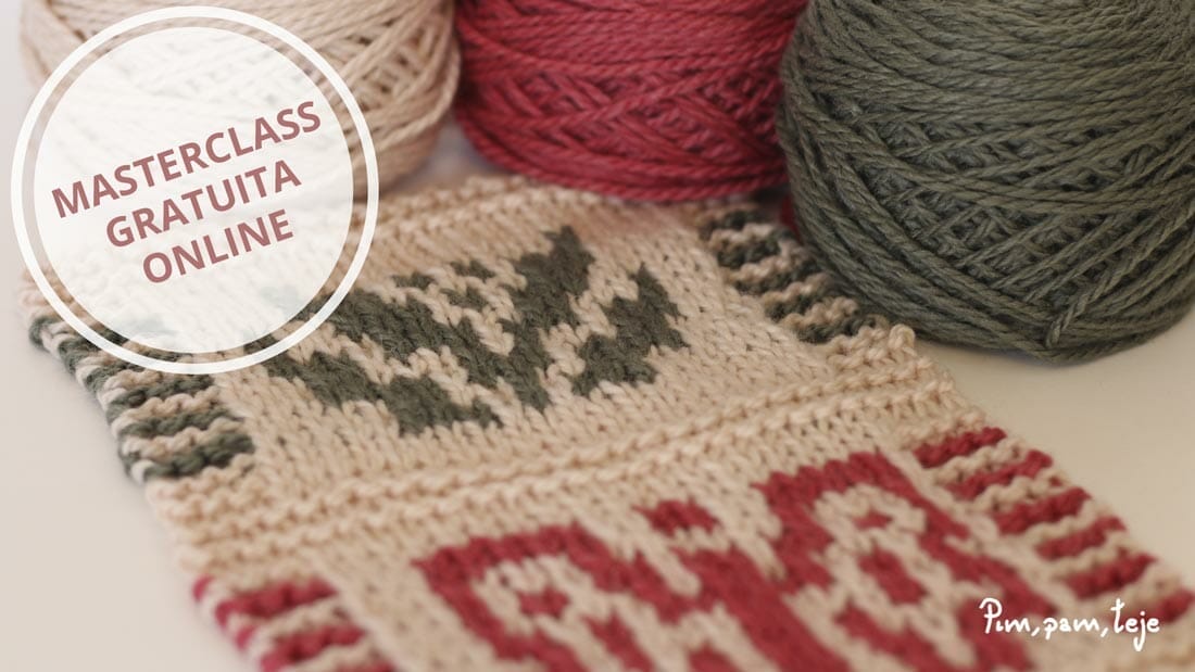 Clase online gratuita para aprender a tejer punto mosaico