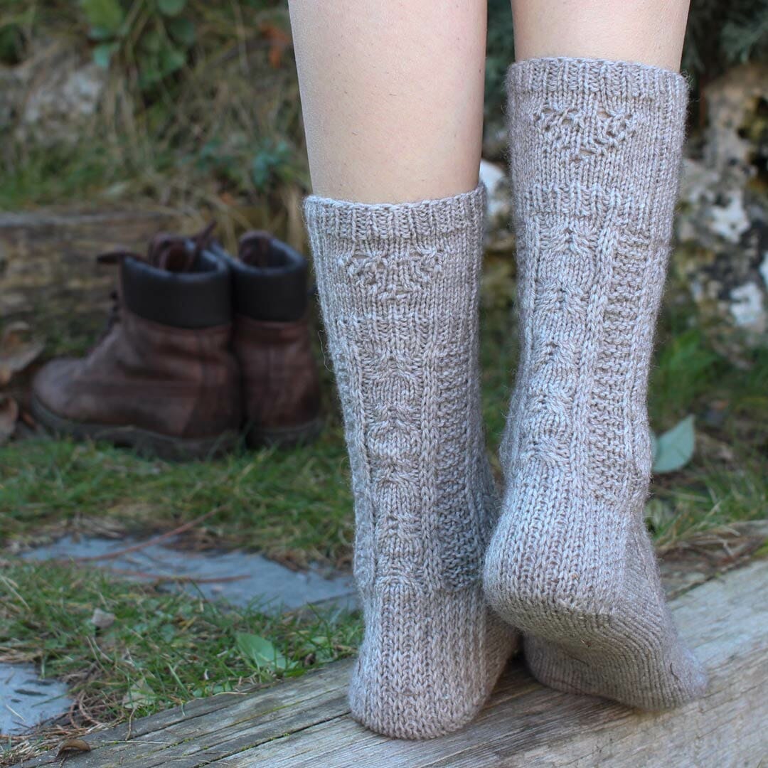 Aprender a tejer cables en punto a dos agujas