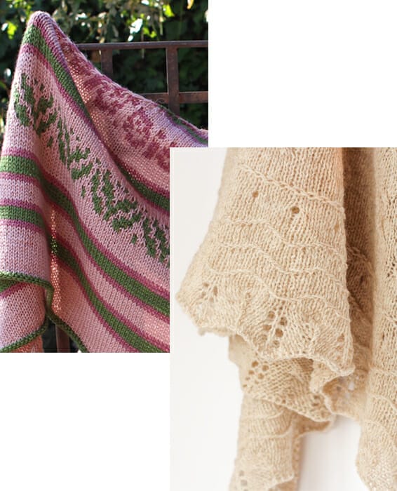 Aprender a tejer puntos deslizados y técnica mosaico.