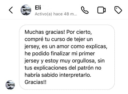 Aprender a tejer un jersey en punto a dos agujas