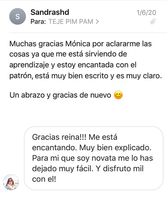 Opinión patrones para tejer Pim, pam, teje