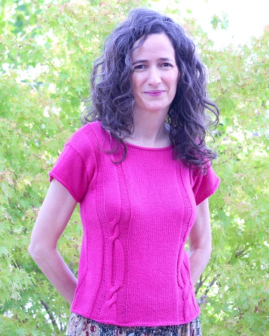 Patrón para tejer camiseta intuición en punto a dos agujas