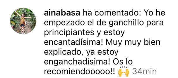 Curso aprender ganchillo opiniones