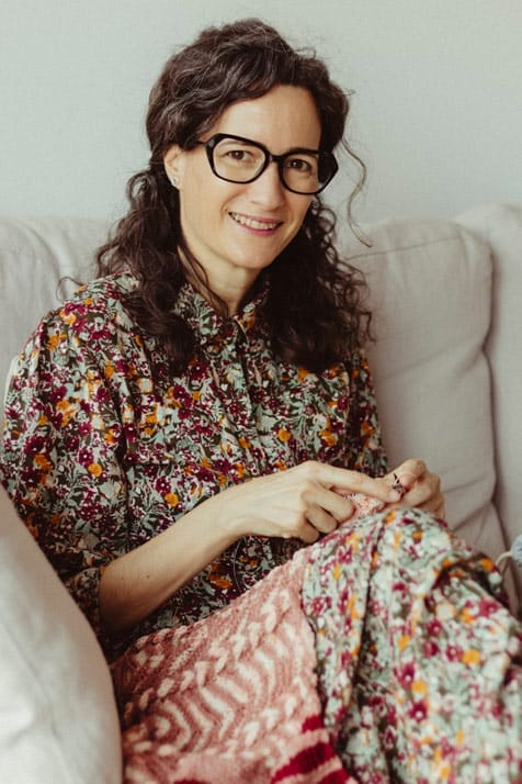 Te enseño a tejer a dos agujas