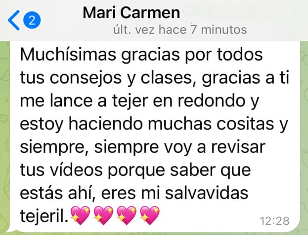 Curso online para aprender a tejer a dos agujas. Testimonios y opiniones