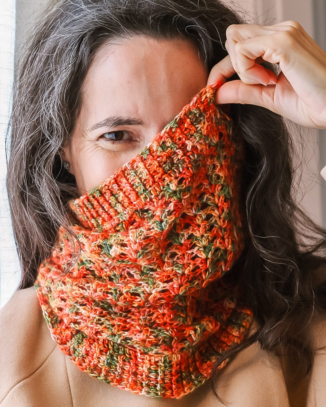 Patrón para tejer un cuello en ganchillo, cuello ruperta