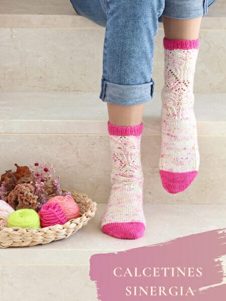 Patrón para tejer calcetines Sinergia a dos agujas